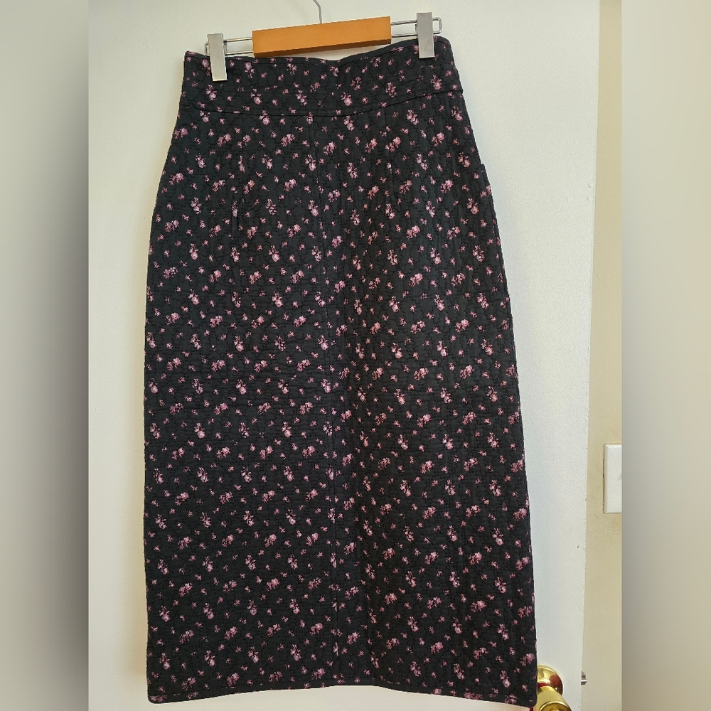 Sézane Taylia  Quilt Midi Skirt - Picture 6 of 11